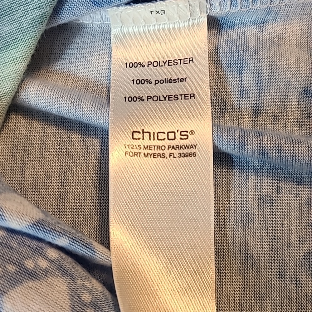 Chico's Tropical Tee Shirt - Picture 8 of 11